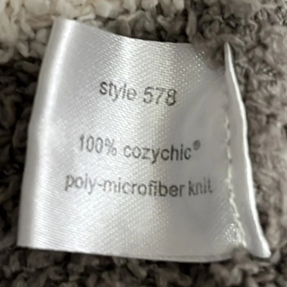 Barefoot Dreams Cozy Chic Striped Hooded Robe (NO BELT) - Size 1 (Small) - Picture 7 of 8